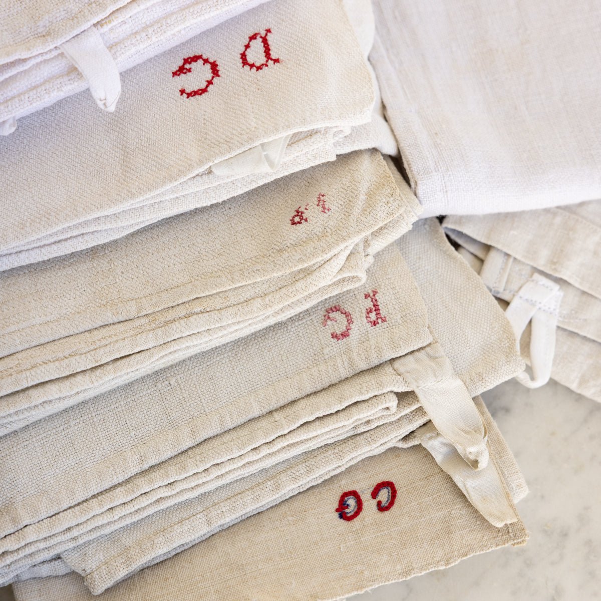 Vintage Chanvre Kitchen Towel Set of 8 - elsie green - textiles
