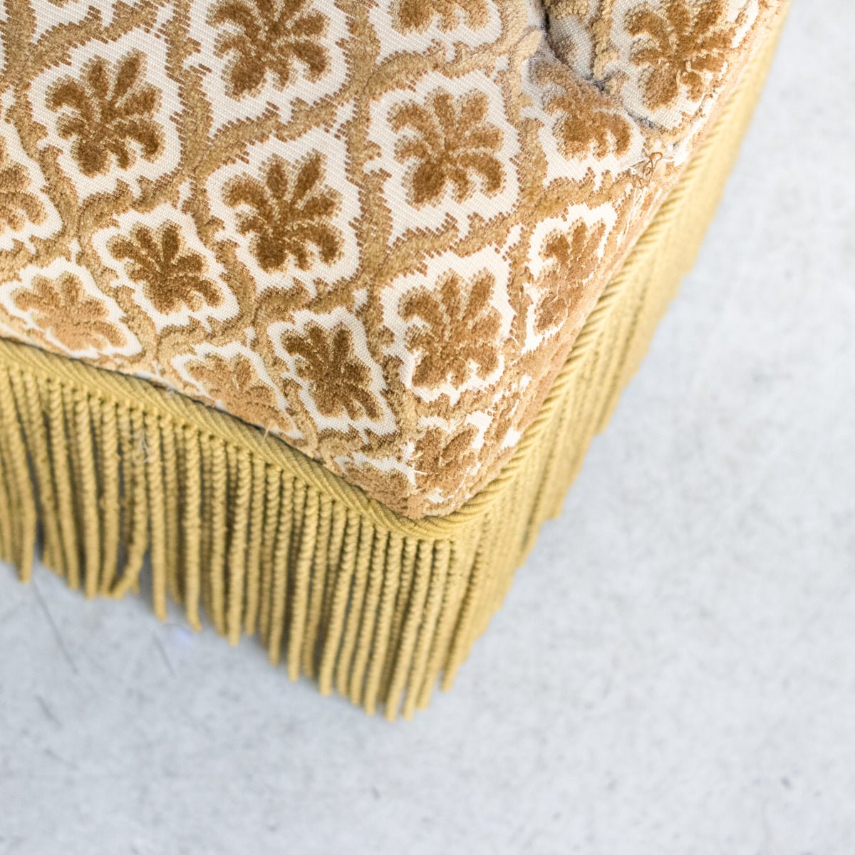 Vintage Chenille Crapaud Chair - elsie green - furniture