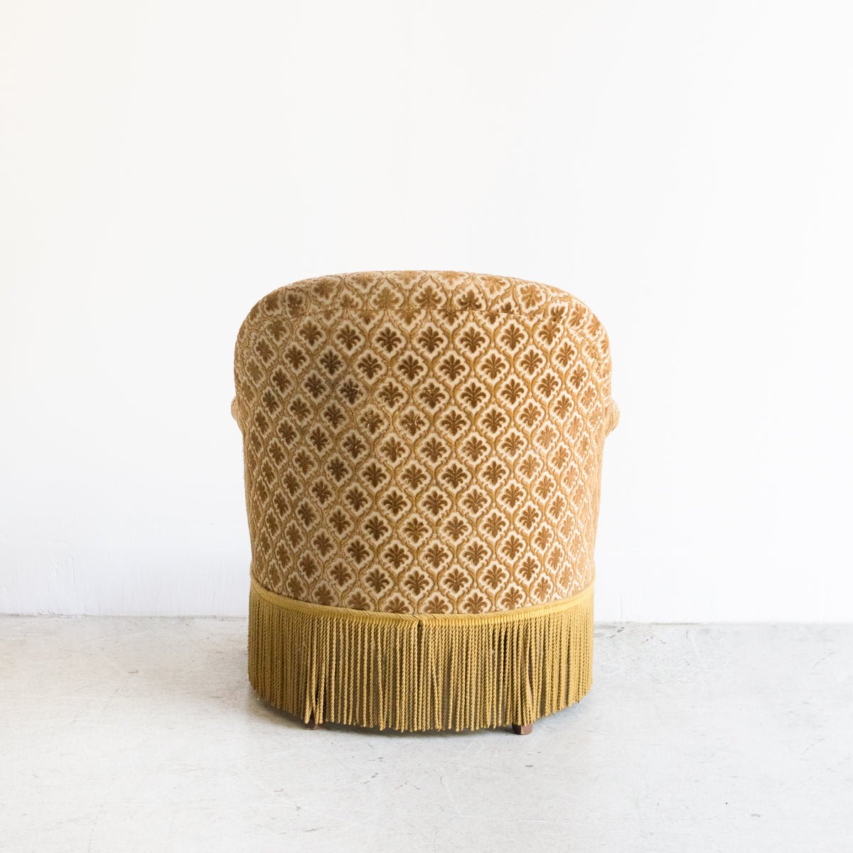 Vintage Chenille Crapaud Chair - elsie green - furniture
