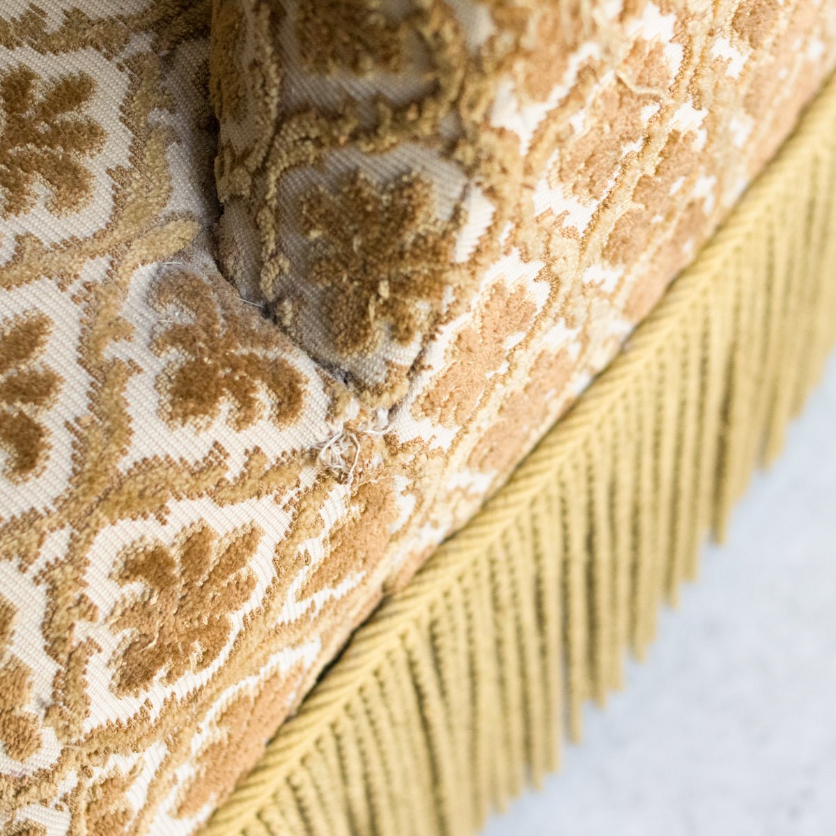 Vintage Chenille Crapaud Chair - elsie green - furniture