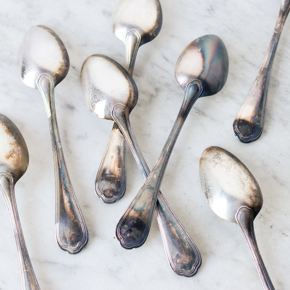 Vintage Christofle Tablespoon Set of 12 - elsie green - the french kitchen