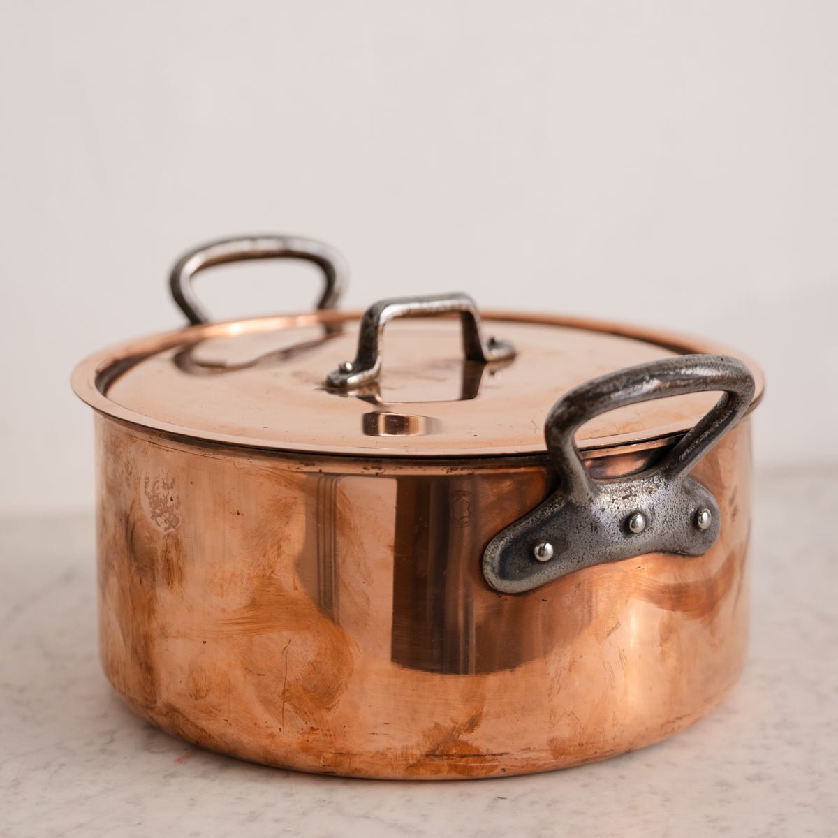 Vintage Copper Stock Pot - elsie green - the french kitchen