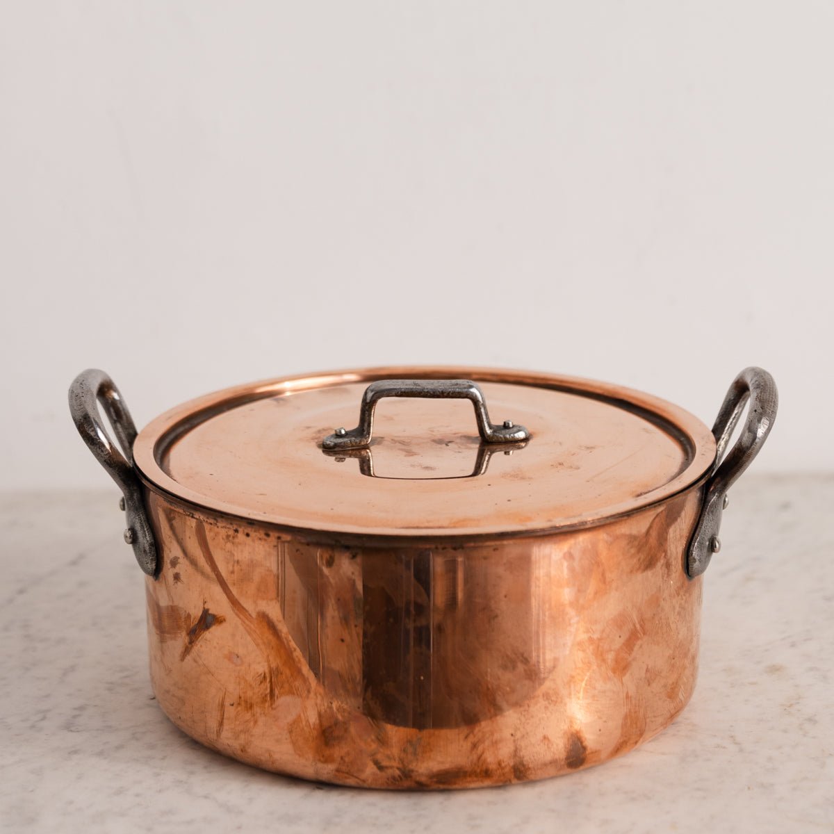 Vintage Copper Stock Pot - elsie green - the french kitchen