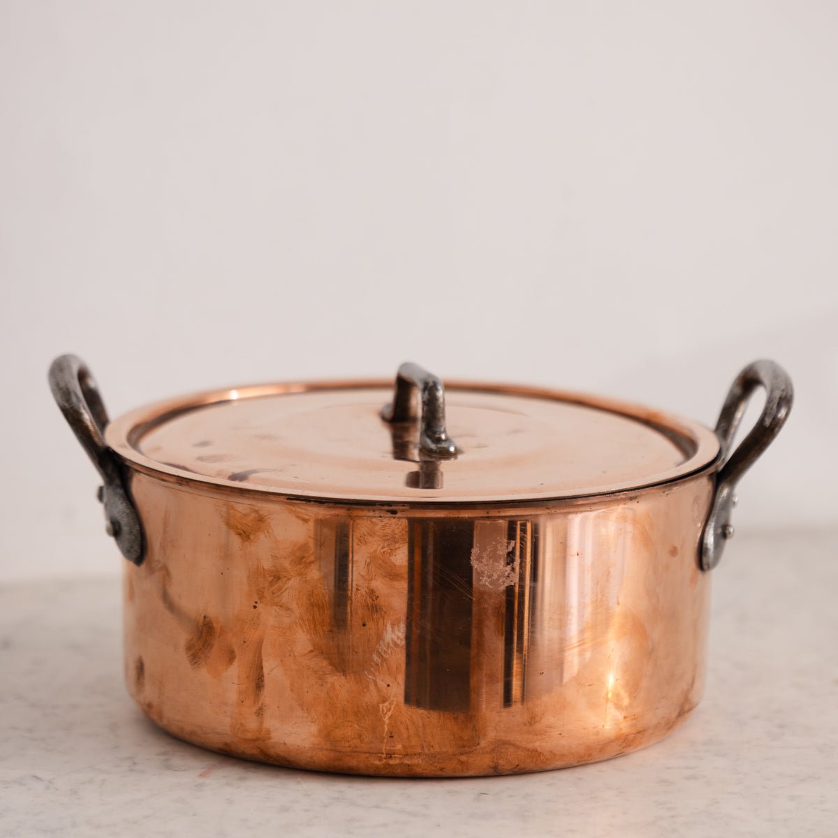 Vintage Copper Stock Pot - elsie green - the french kitchen