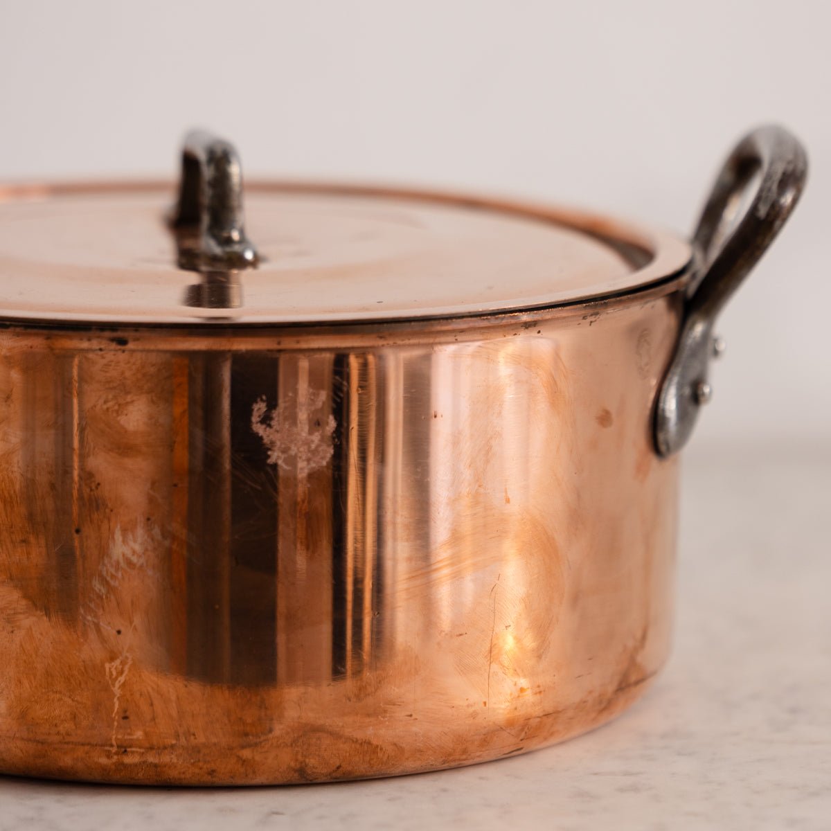 Vintage Copper Stock Pot - elsie green - the french kitchen