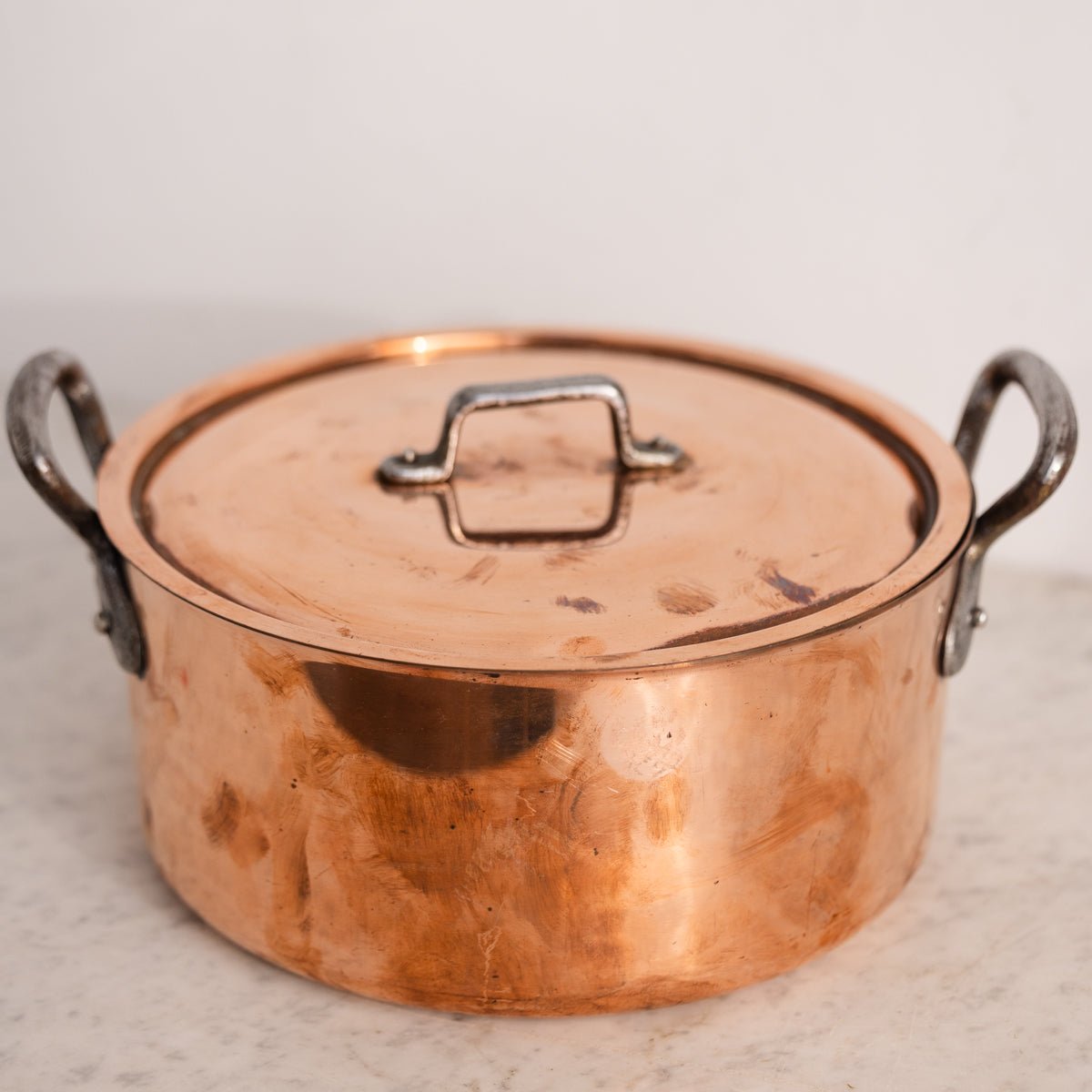 Vintage Copper Stock Pot - elsie green - the french kitchen