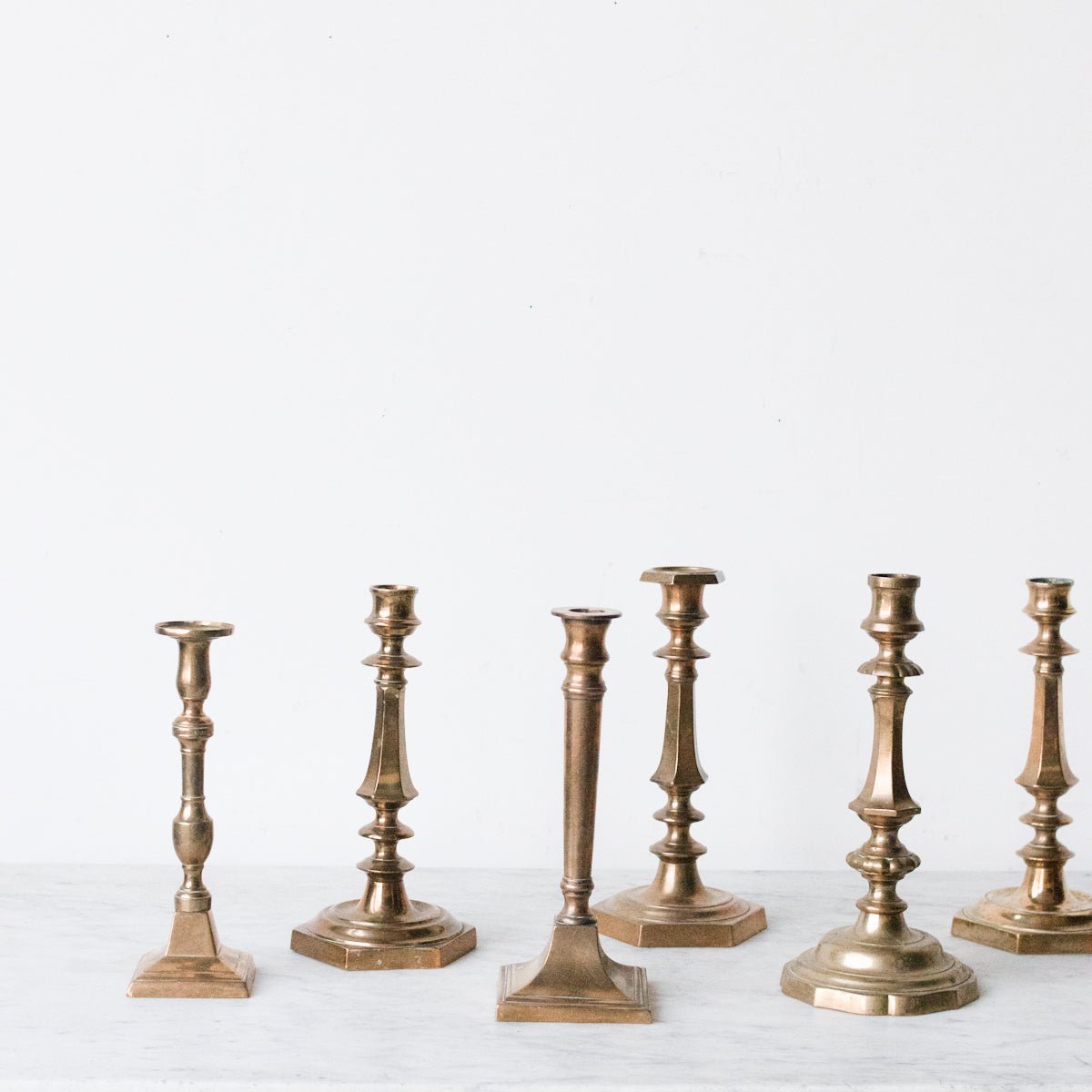 Vintage Coppery Candlestick - elsie green - decor