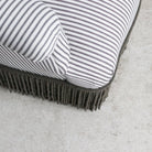 Vintage Crapaud Arm Chair | Ticking Stripe - elsie green - Furniture