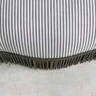 Vintage Crapaud Arm Chair | Ticking Stripe - elsie green - Furniture