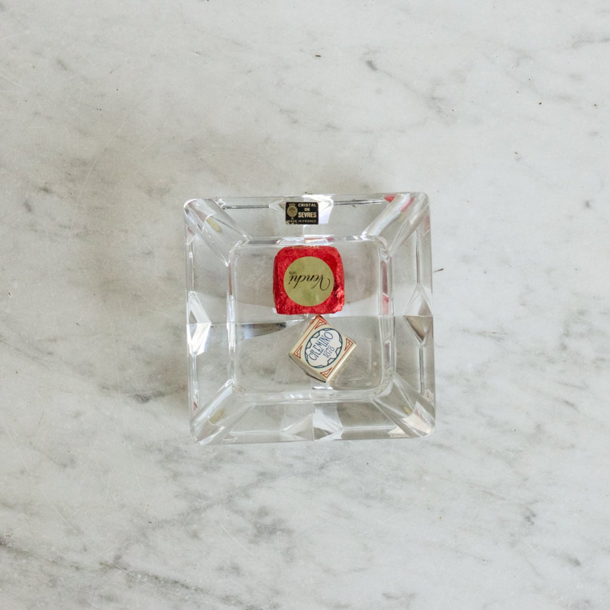 Vintage Cristal Sèvres Ashtray - elsie green - decor