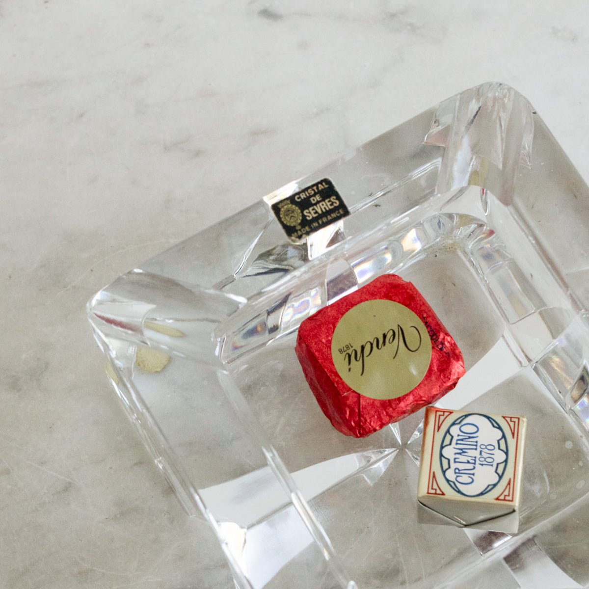 Vintage Cristal Sèvres Ashtray - elsie green - decor