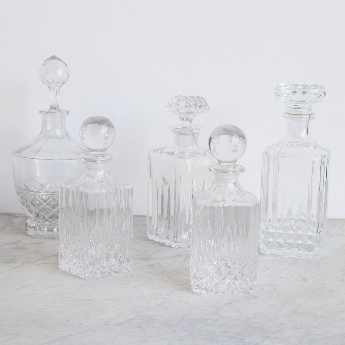 Vintage Crystal Bar Decanter - elsie green - The French Kitchen