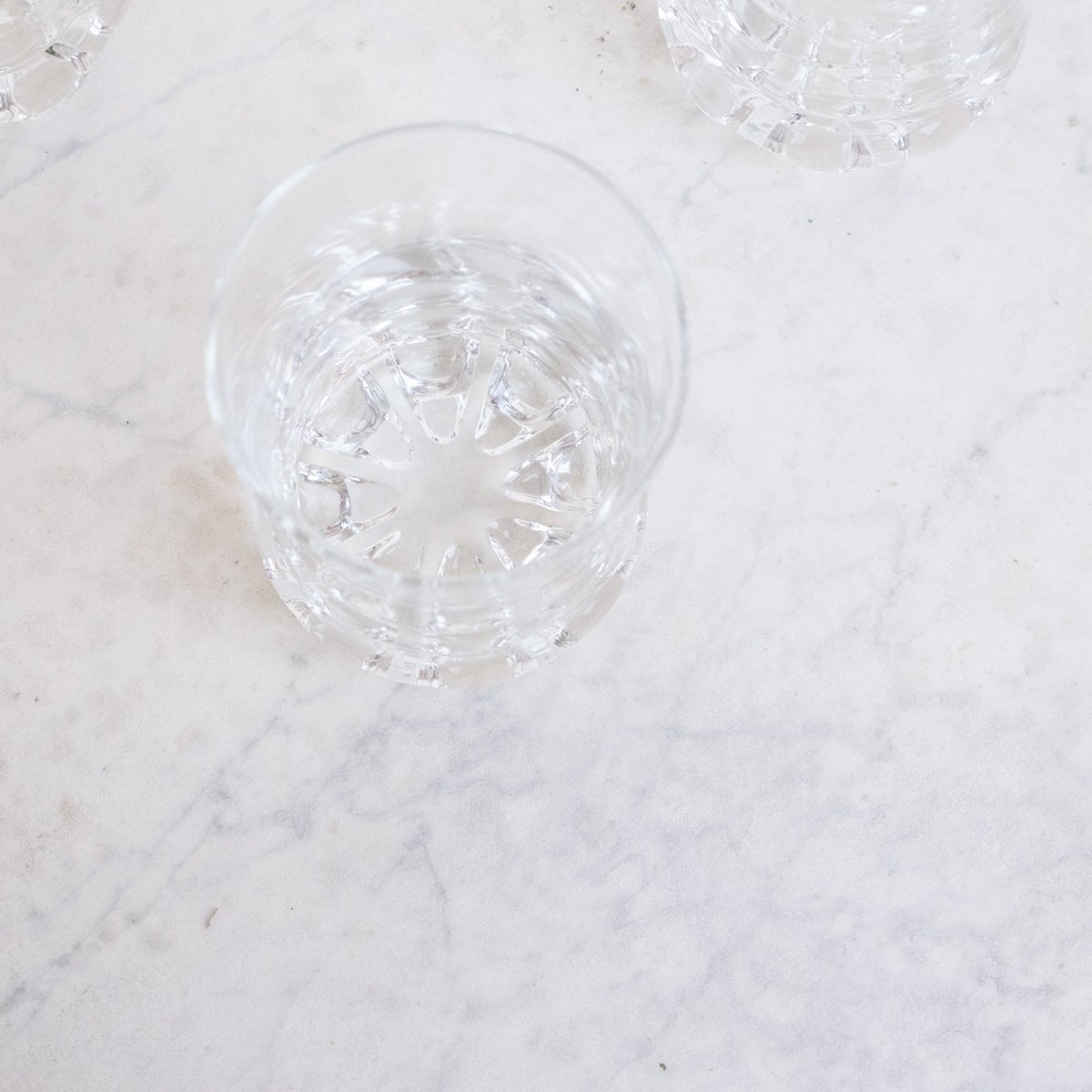 Vintage Crystal Bar Glass Set Of 10 - elsie green - The French Kitchen