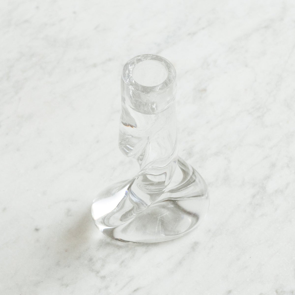 Vintage Crystal Candlestick - elsie green - Decor