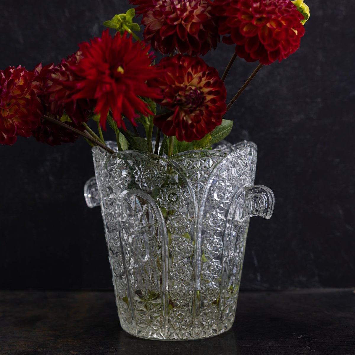 Vintage Crystal Ice Bucket - elsie green - the french kitchen