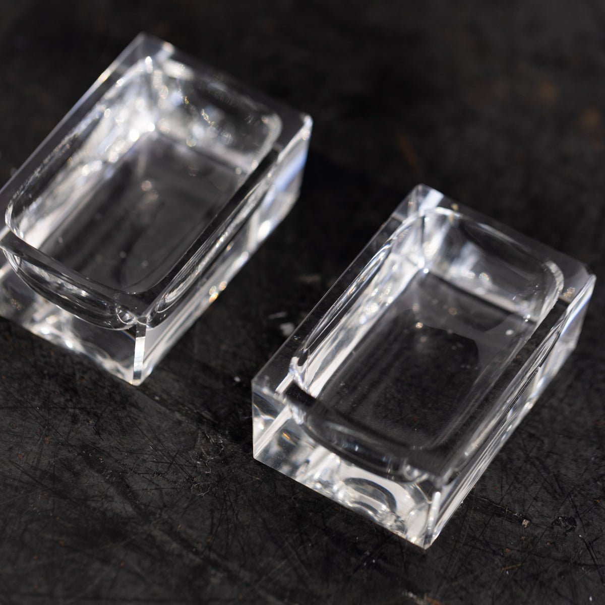 Vintage Crystal Salt Cellar - elsie green - the french kitchen