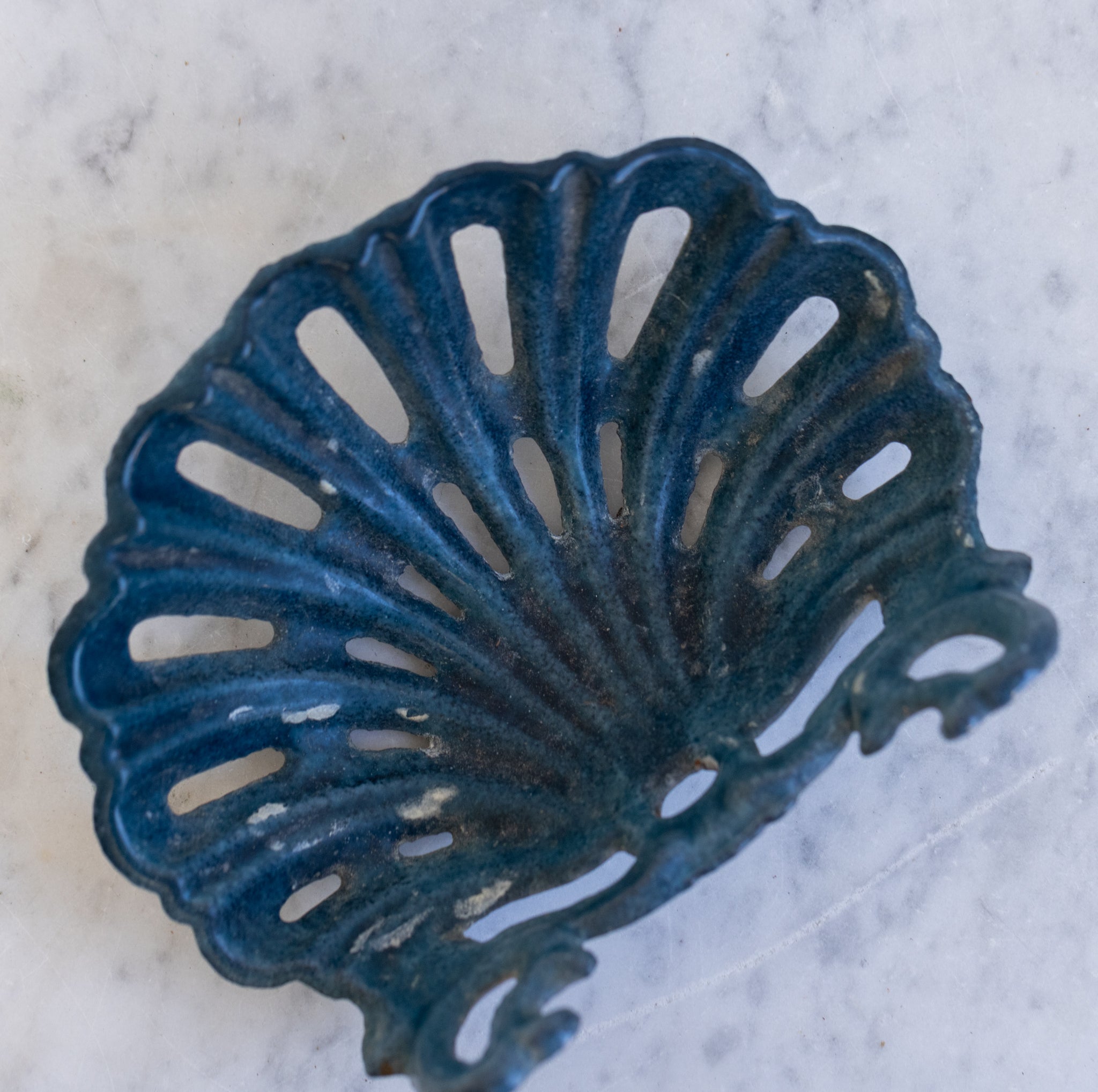 Vintage Enamel Soap Dish - elsie green - French Kitchen