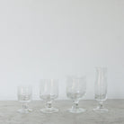 Vintage Engraved Glassware Set - Pairs - elsie green - the french kitchen