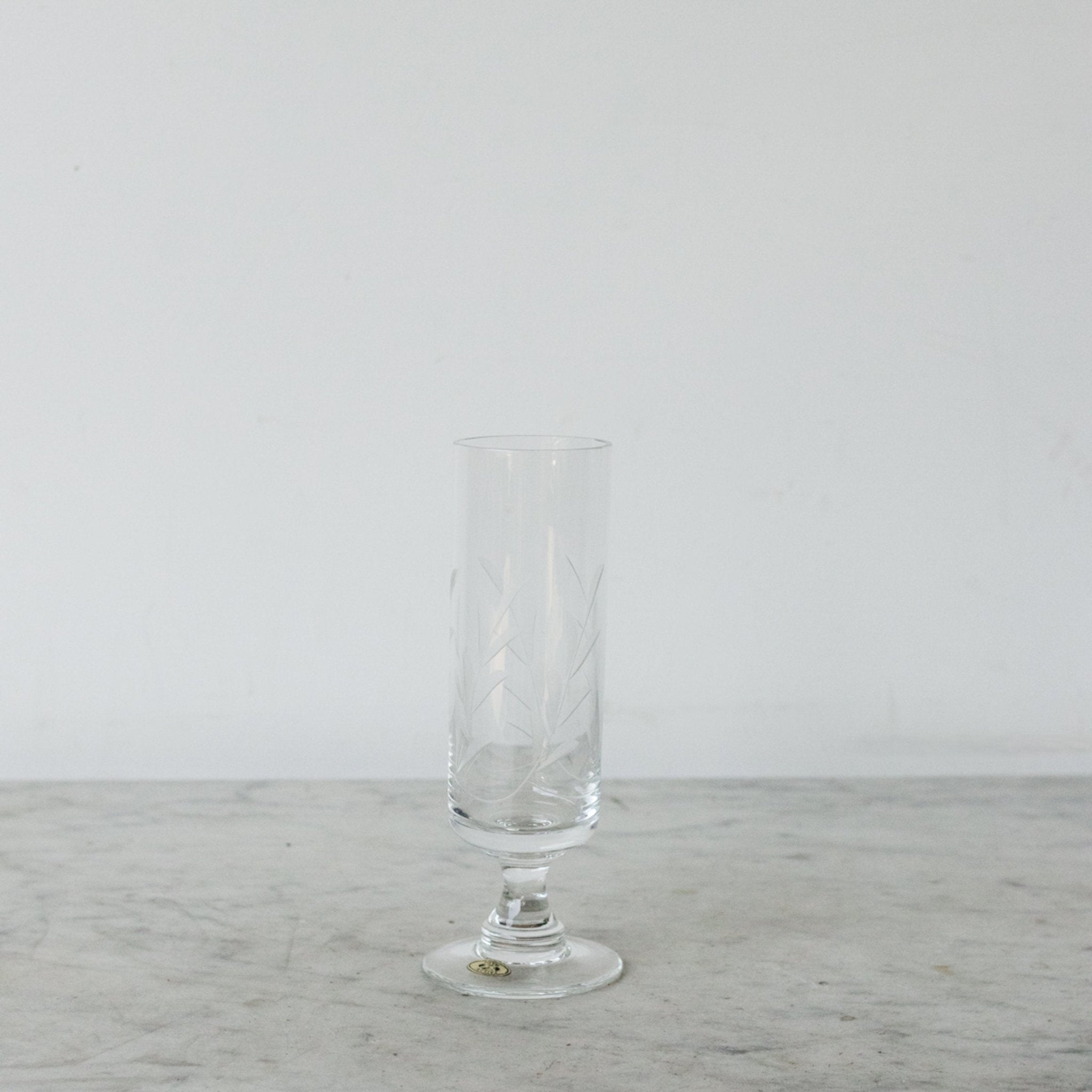 Vintage Engraved Glassware Set - Pairs - elsie green - the french kitchen