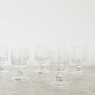 Vintage Engraved Glassware Set - Pairs - elsie green - the french kitchen