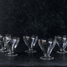 Vintage Etched Coupe Set of 12 - elsie green - the french kitchen