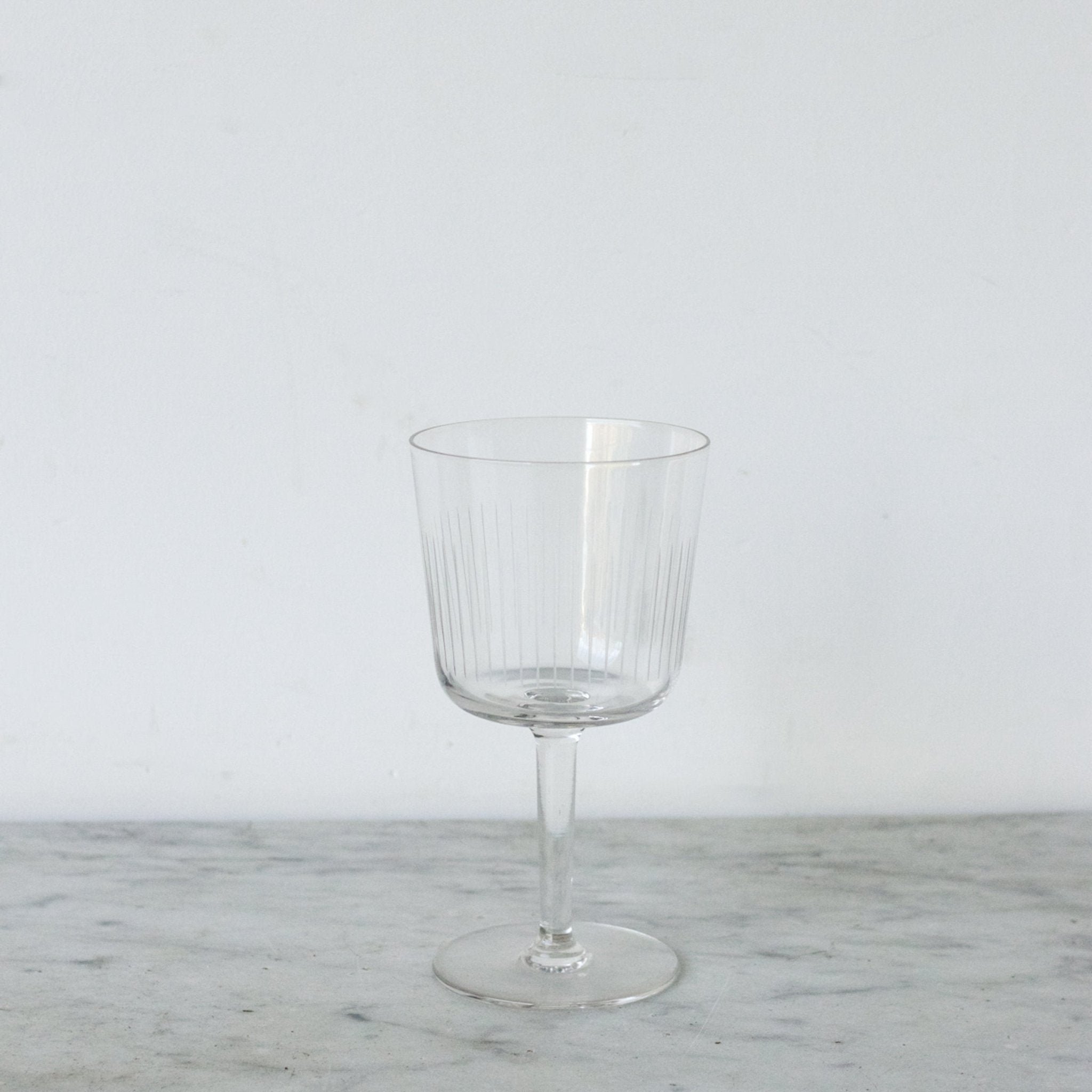 Vintage Etched Glass Set of 4 - elsie green - the french kitchen