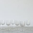 Vintage Etched Glass Set of 4 - elsie green - the french kitchen