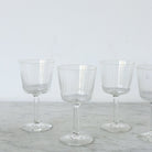 Vintage Etched Glass Set of 4 - elsie green - the french kitchen