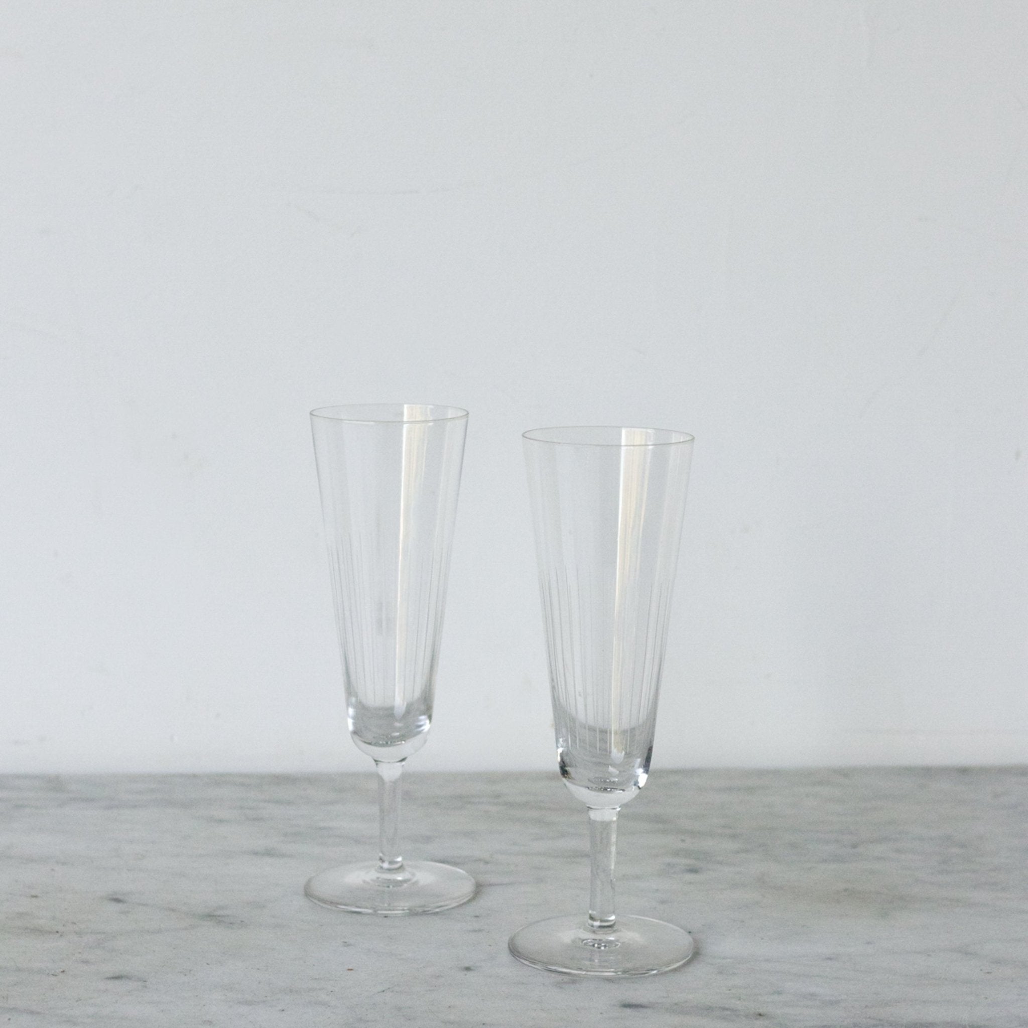 Vintage Etched Glass Set of 4 - elsie green - the french kitchen