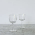 Vintage Etched Glass Set of 4 - elsie green - the french kitchen