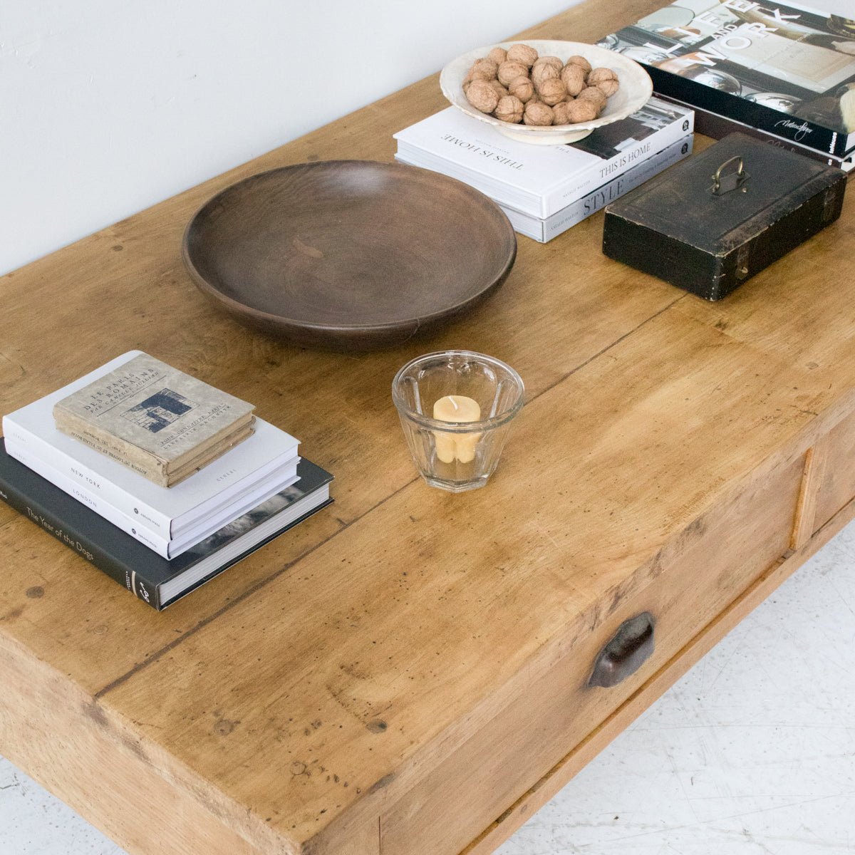 Vintage Farmhouse Coffee Table - elsie green - furniture