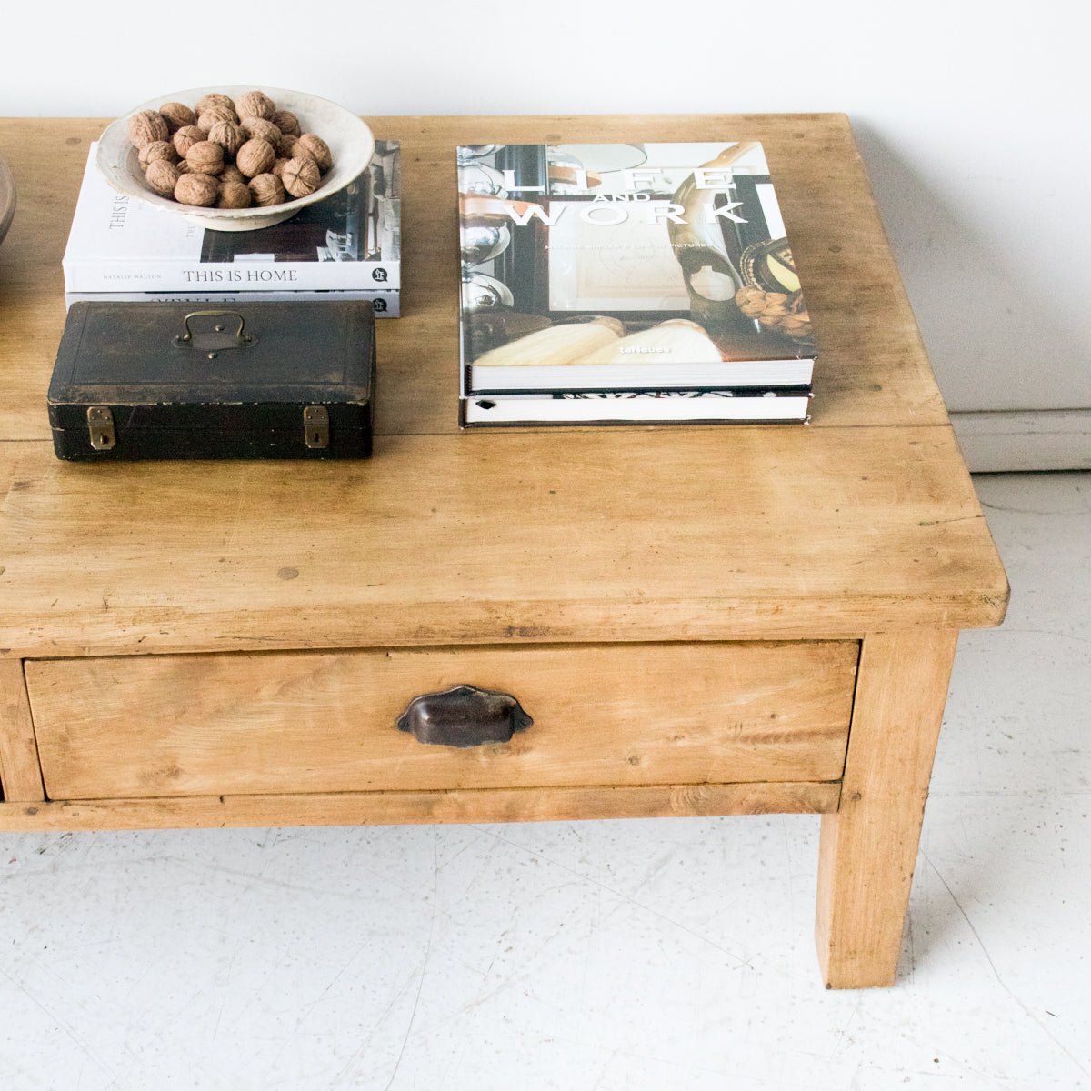 Vintage Farmhouse Coffee Table - elsie green - furniture