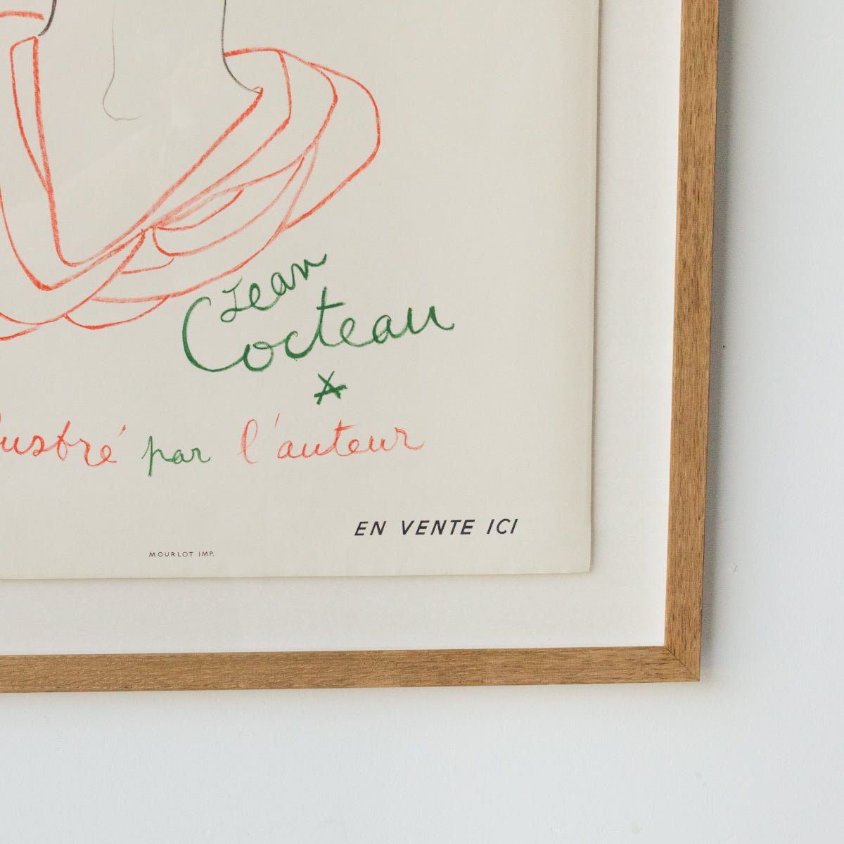 Vintage French Advertising Poster | Jean Cocteau Theatre Complet - elsie green - art