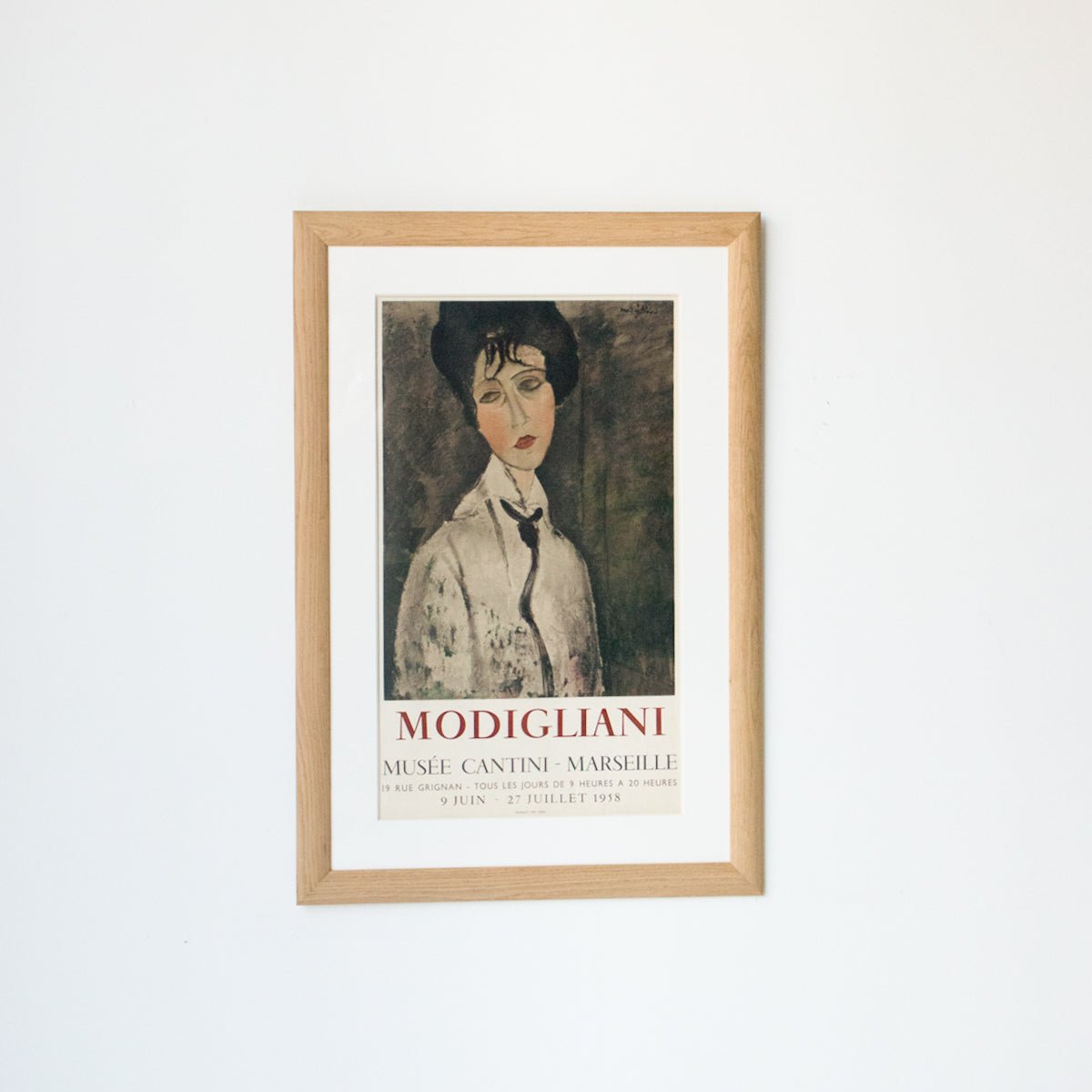 Vintage French Advertising Poster | Modigliani Musée Cantini Marseille - elsie green - art