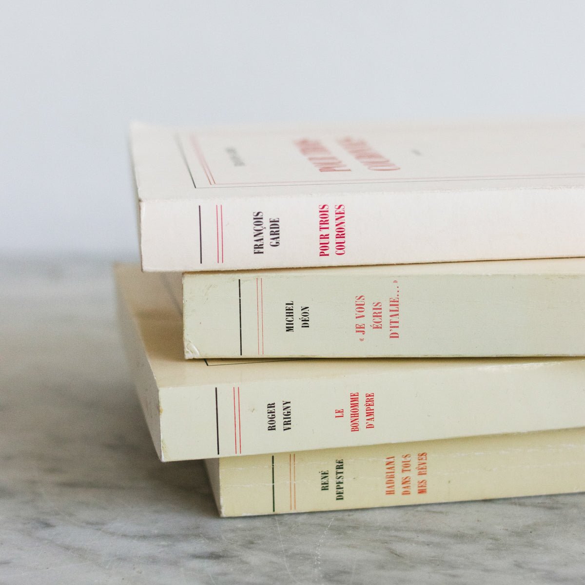 Vintage French Book Set of 4 - elsie green - decor