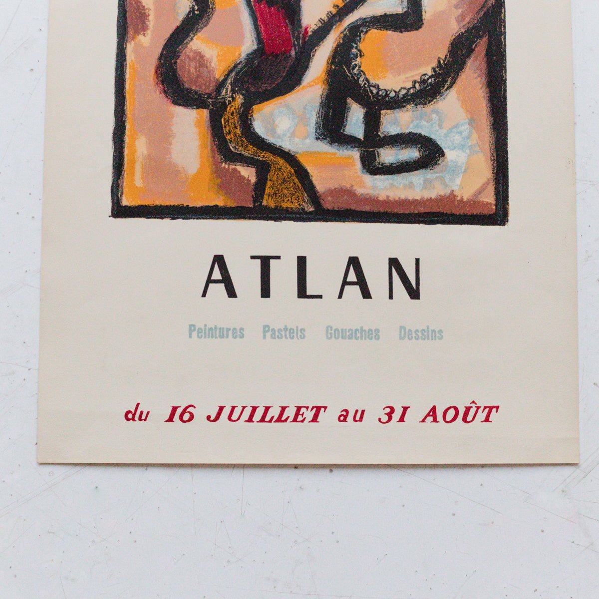 Vintage French Exhibit Poster | Atlan - elsie green - art