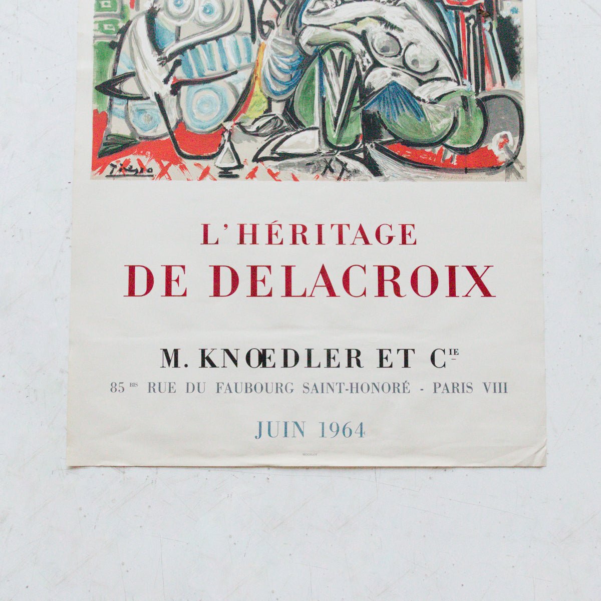Vintage French Exhibit Poster | Delacroix - elsie green - 
