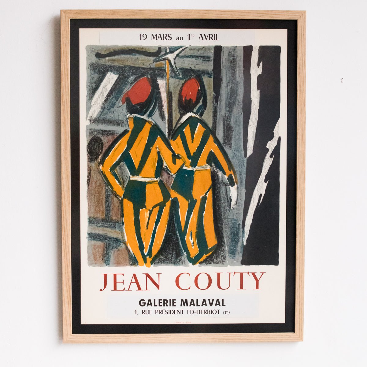 シャンパーニュ・Henriot Millesime 1998額縁アートポスター Vintage French Exhibit Poster | Jean Couty - art - elsie green