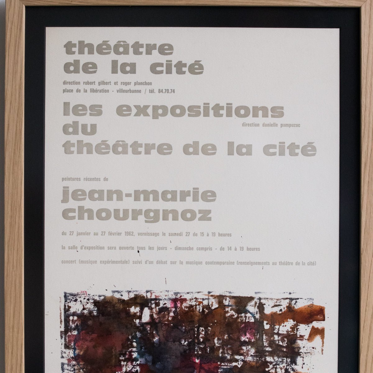 Vintage French Exhibit Poster | Jean Marie Chourgnoz - elsie green - art