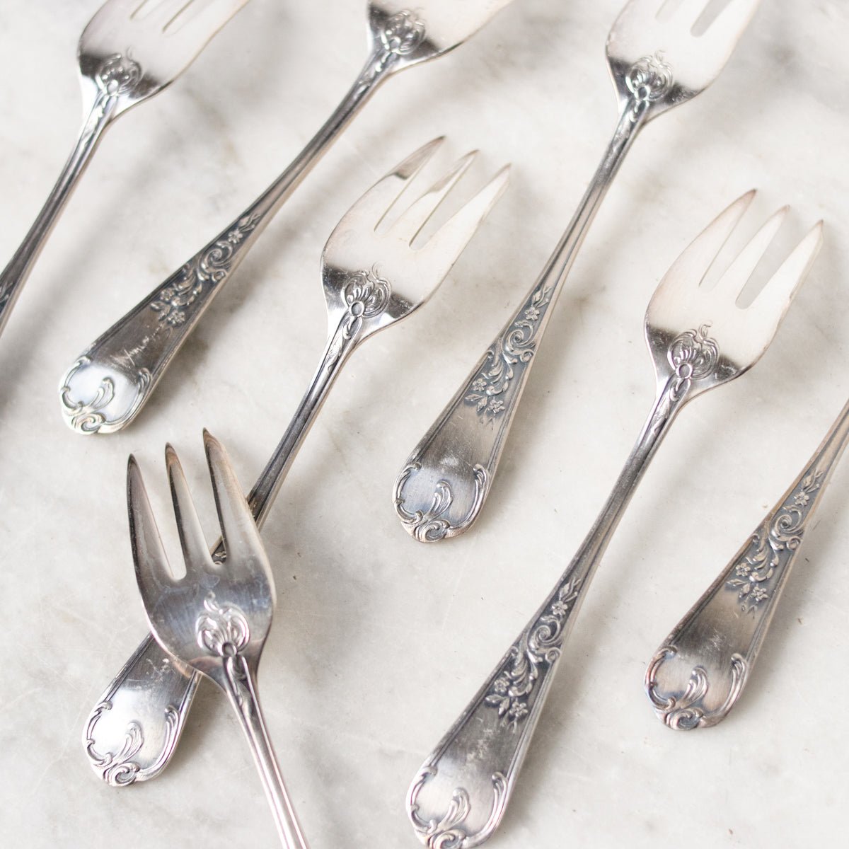 Vintage French Flatware Set of 50 - elsie green - the french kitchen