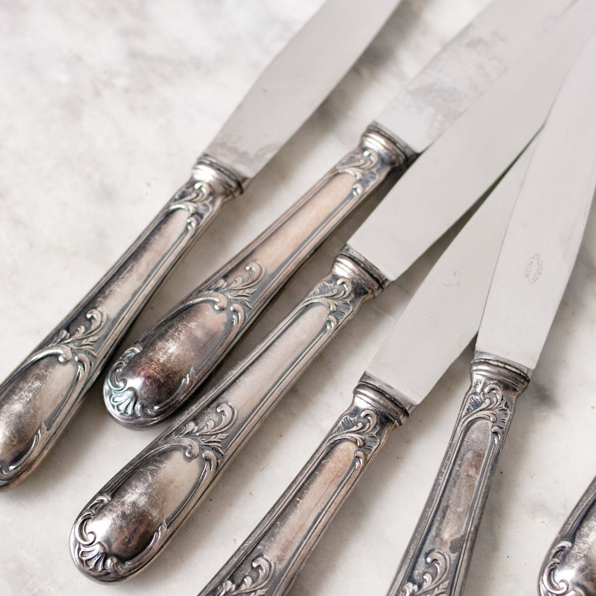 Vintage French Flatware Set of 50 - elsie green - the french kitchen