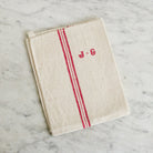 Vintage French Kitchen Towel Set of 7 - elsie green - textiles