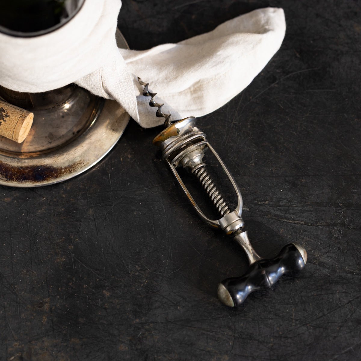 Vintage French Rack & Pinion Corkscrew - elsie green - the french kitchen