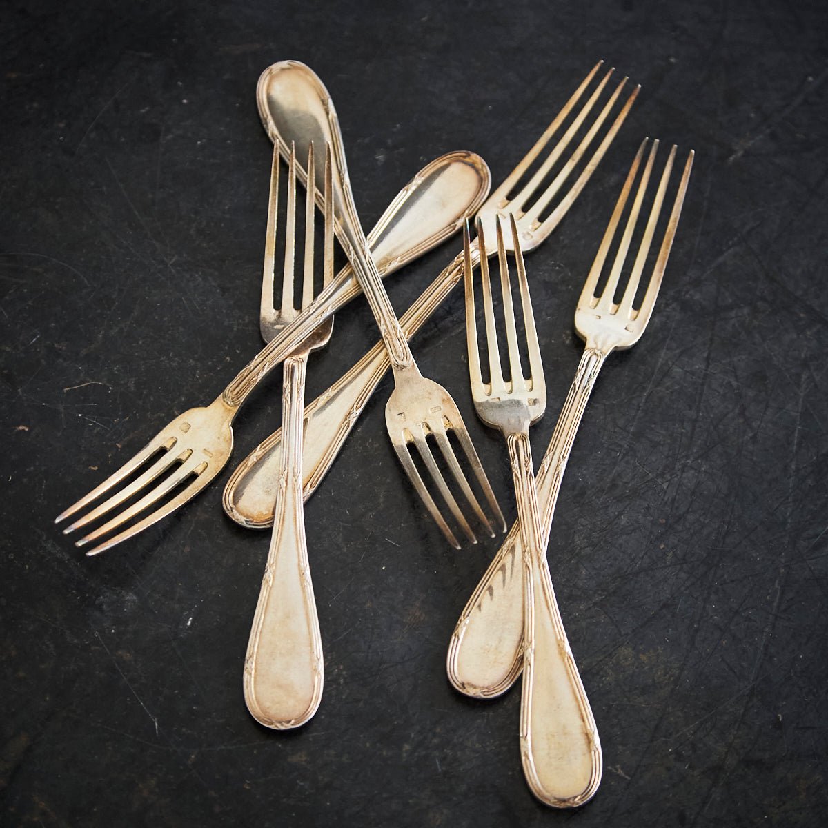 Vintage French Salad Fork Set of 6 - elsie green - the french kitchen