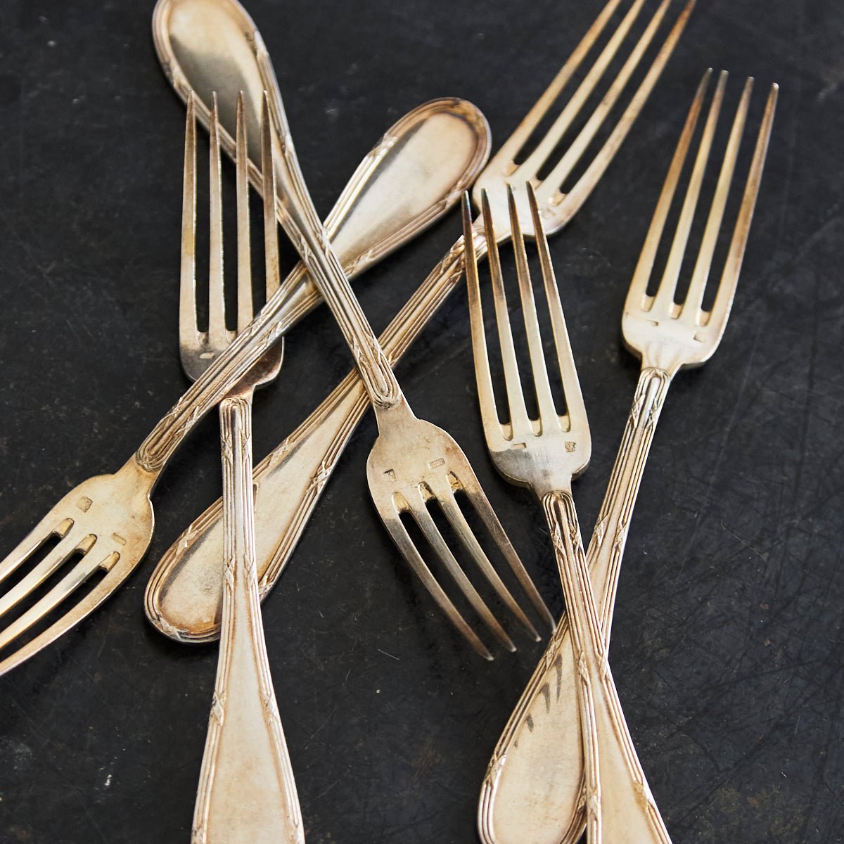 Vintage French Salad Fork Set of 6 - elsie green - the french kitchen