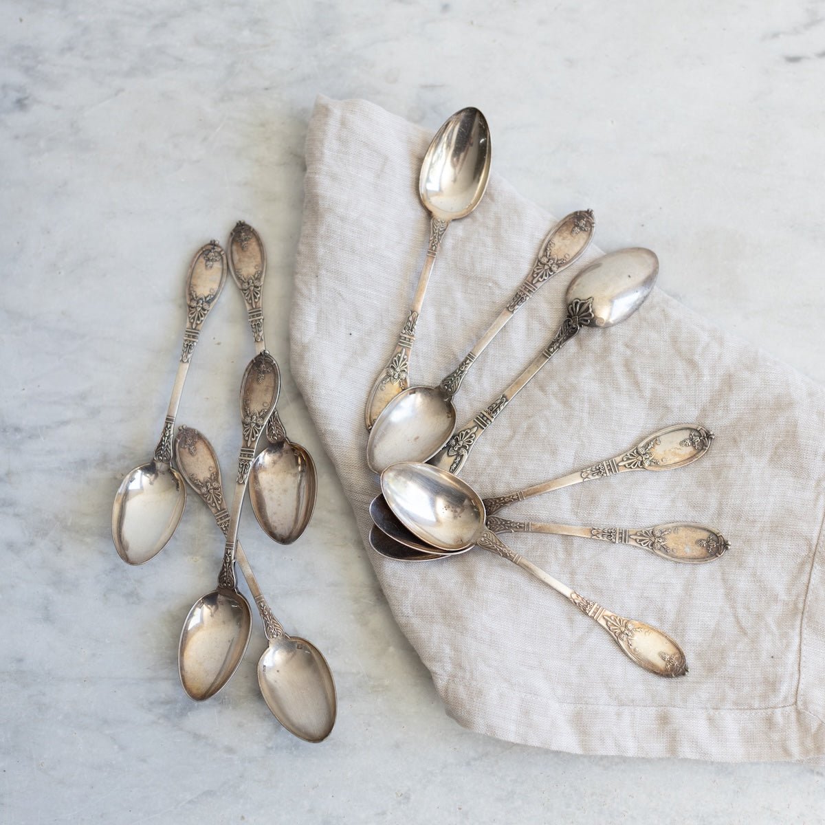 Vintage French Teaspoon Set of 10 - elsie green - the french kitchen