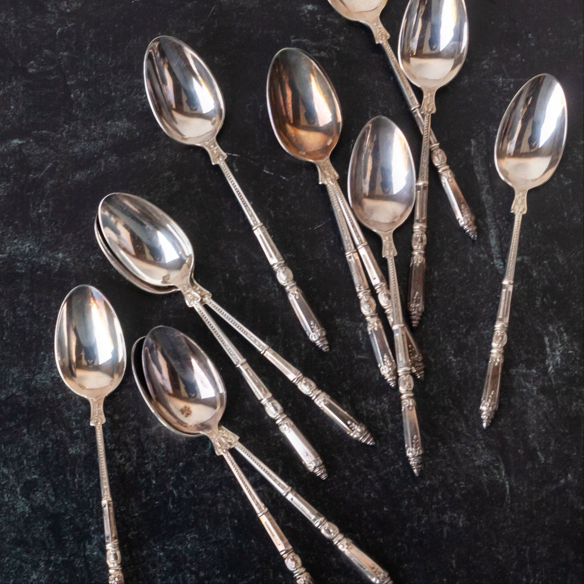 Vintage French Teaspoon Set of 12 - elsie green - the french kitchen