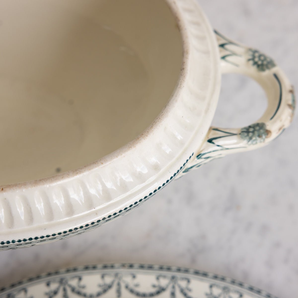 Vintage Garlandes Louis XVI Transferware Tureen - elsie green - the french kitchen