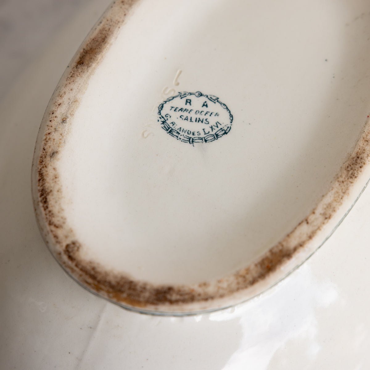 Vintage Garlandes Louis XVI Transferware Tureen - elsie green - the french kitchen