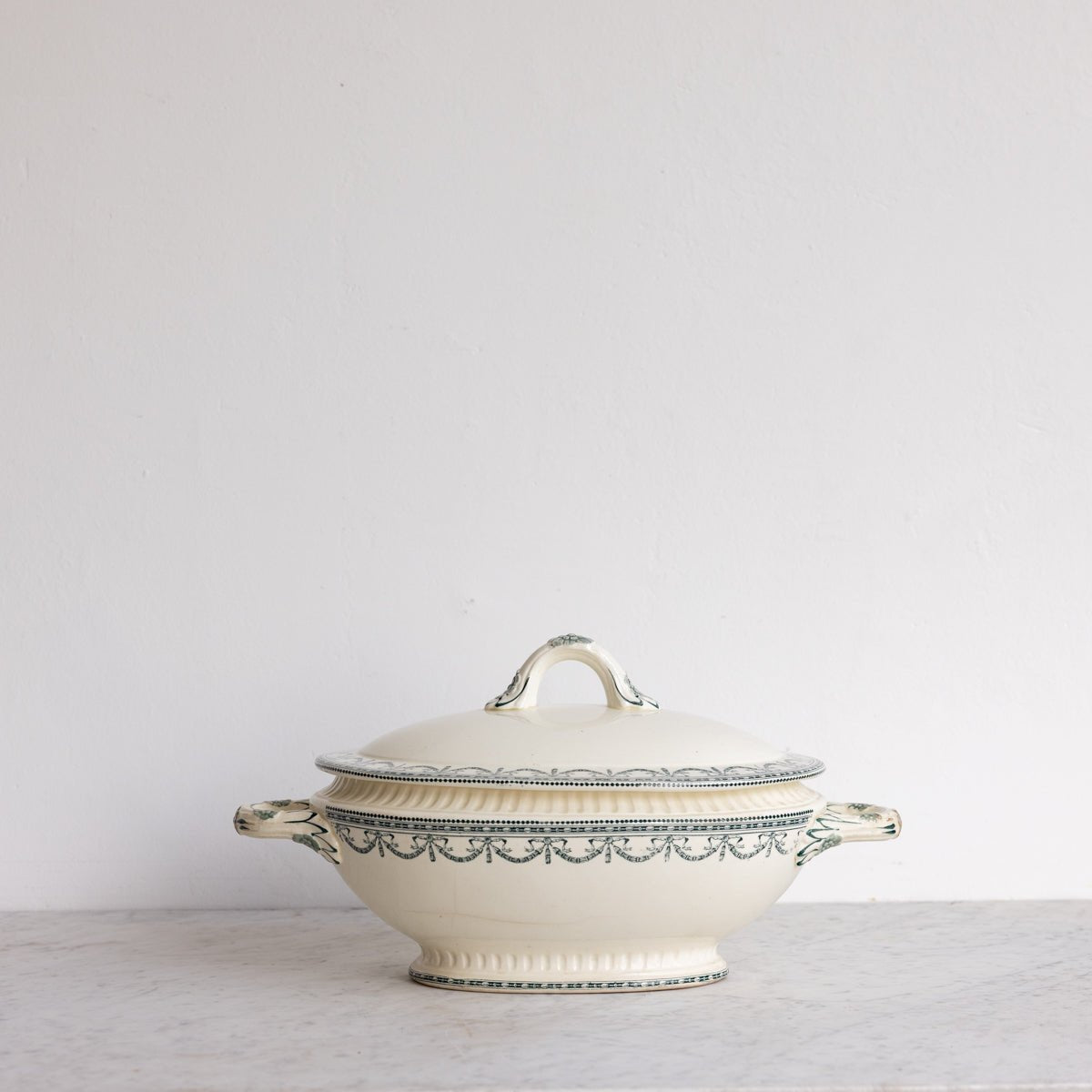 Vintage Garlandes Louis XVI Transferware Tureen - elsie green - the french kitchen